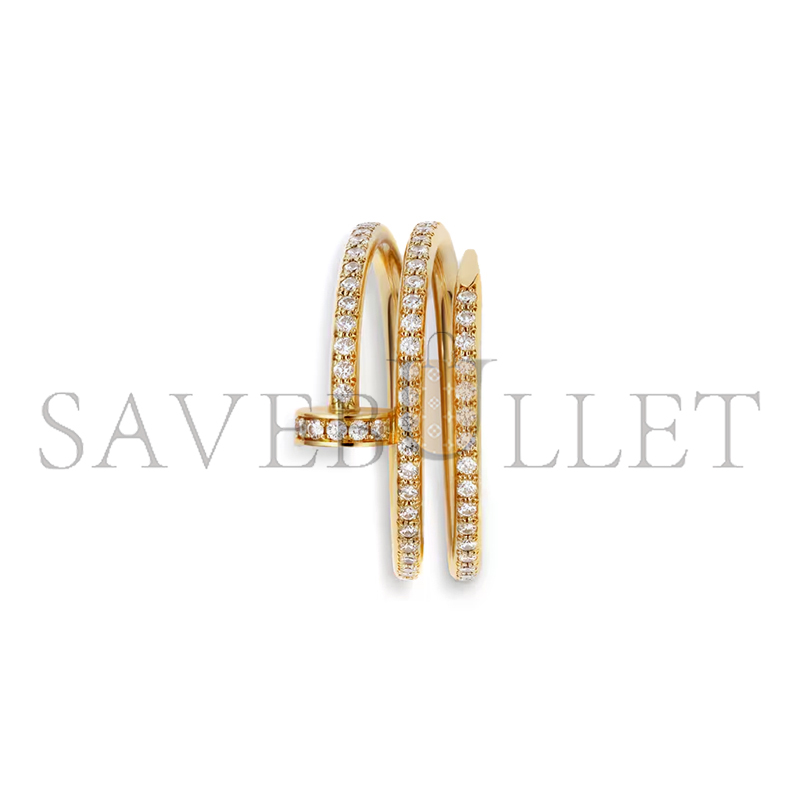 CARTIER JUSTE UN CLOU RING, DOUBLE, SEMI-PAVED B4211900
